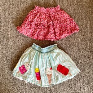 MINI BODEN skirt skort bundle, 6/7 T